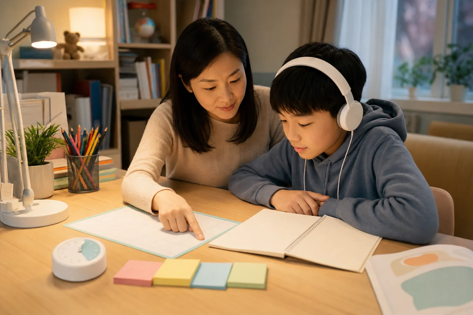 家长陪伴孩子学习