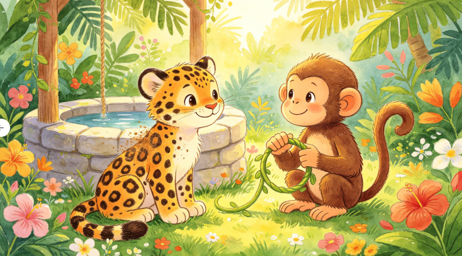 Bilingual story English version illustration